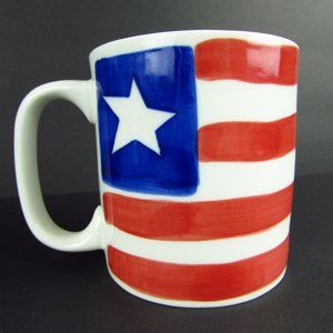 Eddie Bauer Patriotic Flag Coffee Mug Star Stripes
